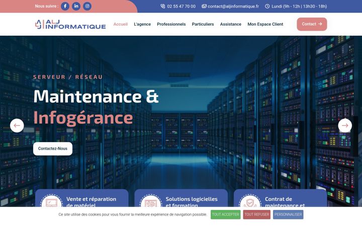 Screenshot of aljinformatique.fr