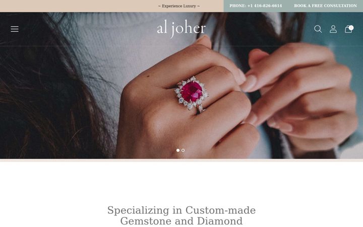 Screenshot of aljoher.ca