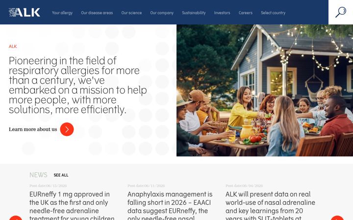 Screenshot of alk.net