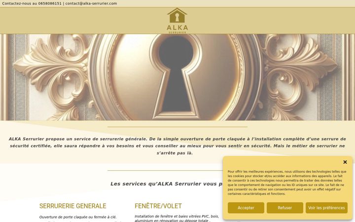 Képernyőkép: alka-serrurier.com