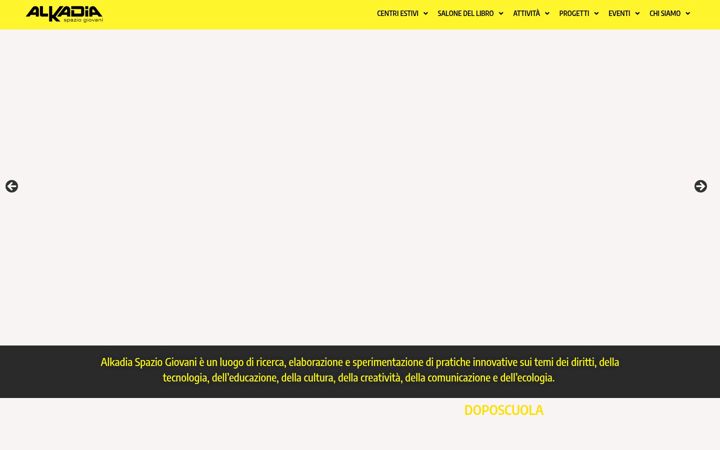 Screenshot of alkadia.it