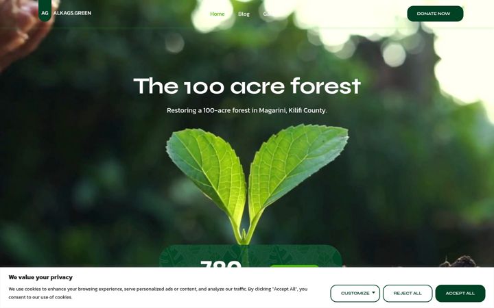 Screenshot of alkags.green