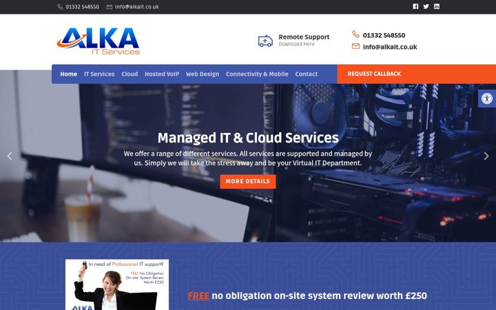 Screenshot of alkait.co.uk