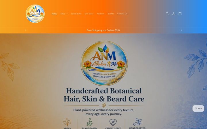 Screenshot of alkalinenme.com