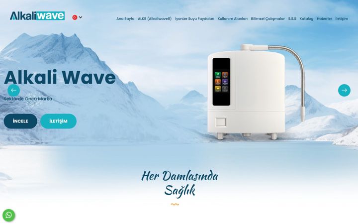 Screenshot of alkaliwave.com