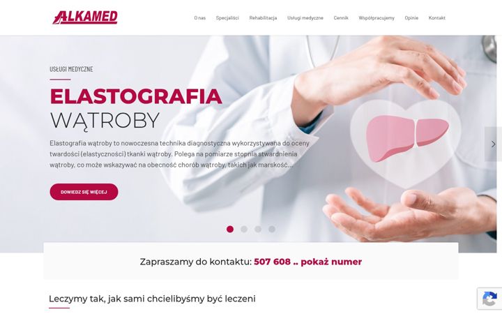 Screenshot of alkamed.pl