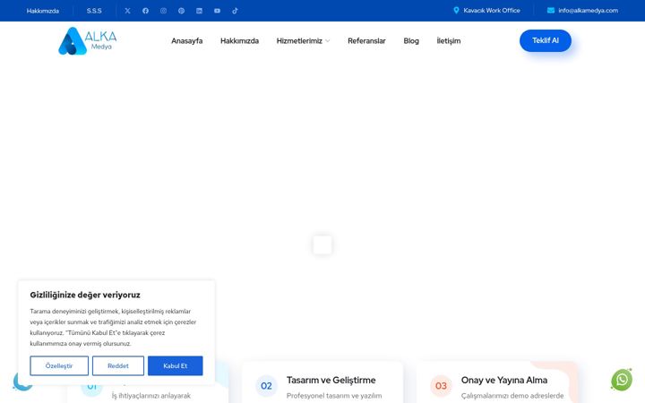 Screenshot of alkamedya.com