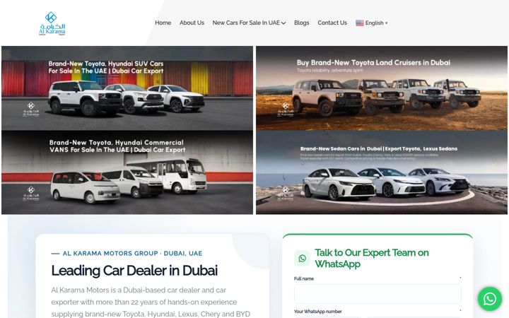 Képernyőkép: alkaramamotors.com