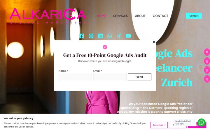 Screenshot von alkarica.com