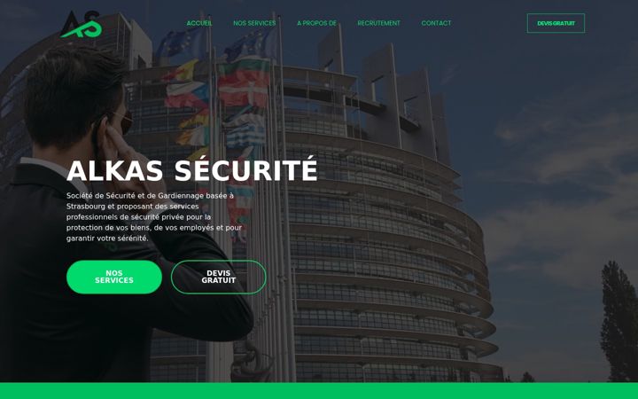 Screenshot of alkas-securite.fr