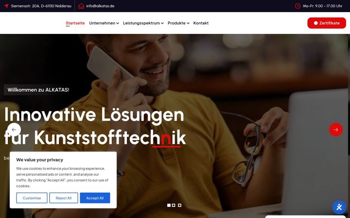 Screenshot ta' alkatas.de