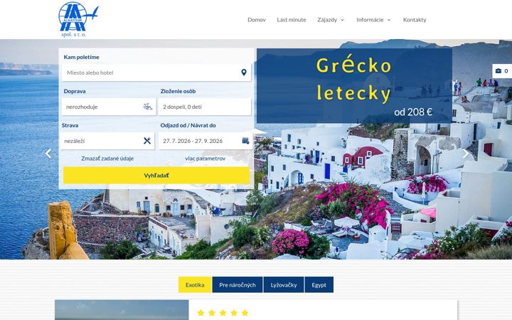 Screenshot of alkatour.sk