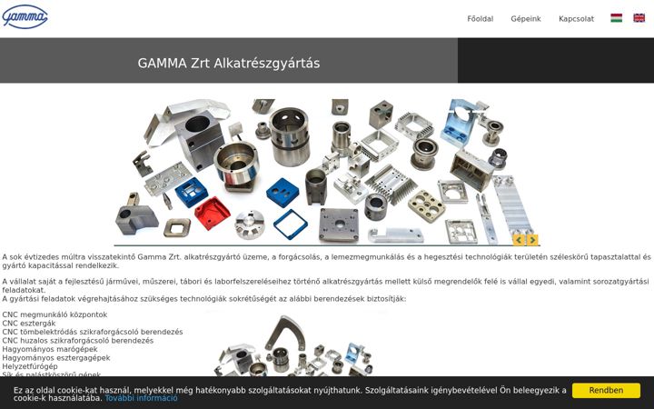Screenshot of alkatreszgyarto.hu
