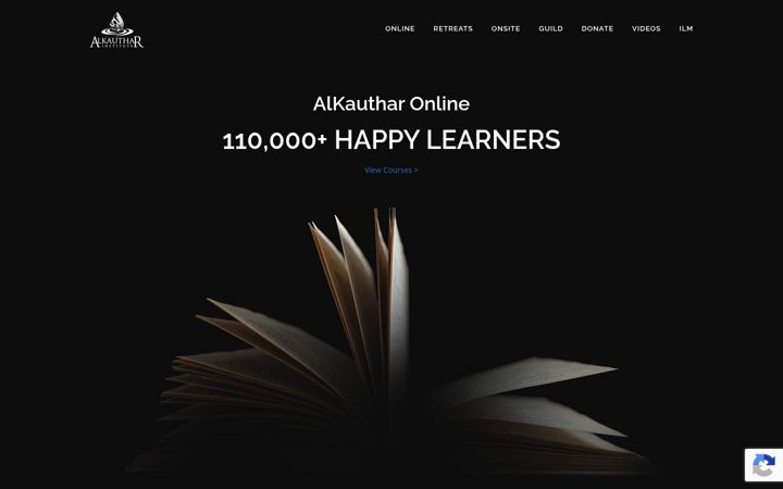 Screenshot of alkauthar.org