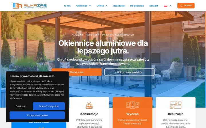 Screenshot ta' alkazar.pl