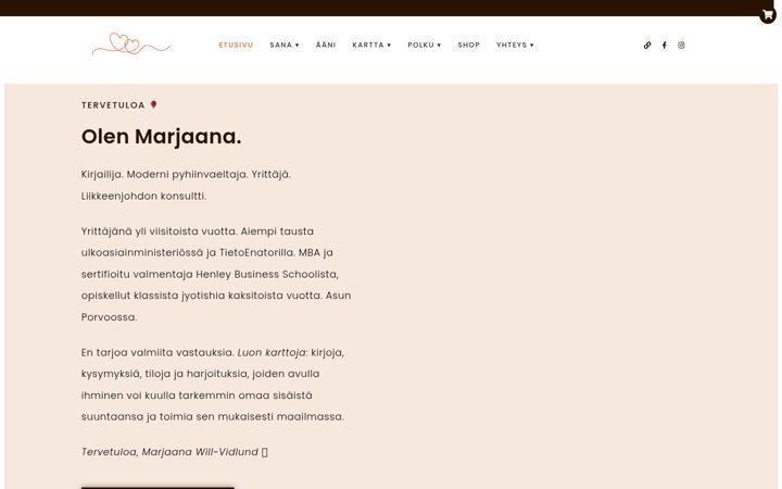 Screenshot of alkemiallinennainen.com