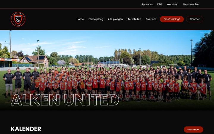 Screenshot of alkenunited.com