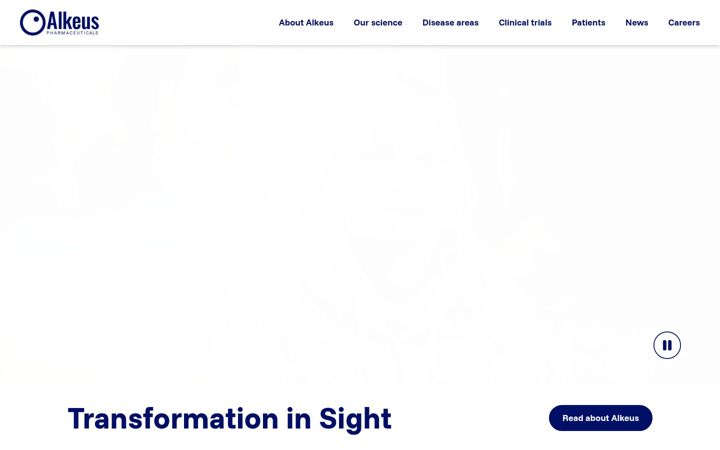 Screenshot of alkeuspharma.com