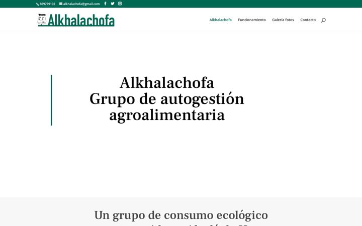 Skærmbillede af alkhalachofa.com
