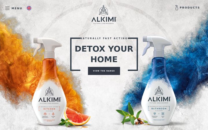 Screenshot of alkimiproducts.co.uk