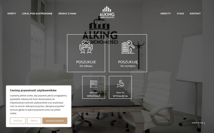 Screenshot of alkingnieruchomosci.pl
