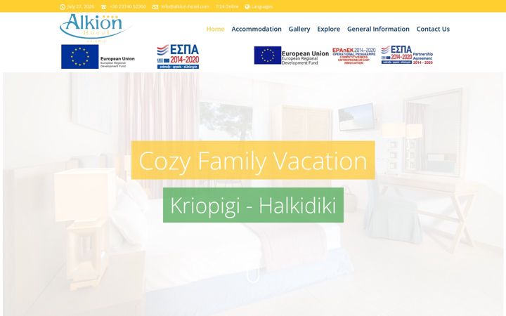 Screenshot ta' alkion-hotel.com