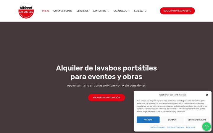 Screenshot ta' alkirent.com