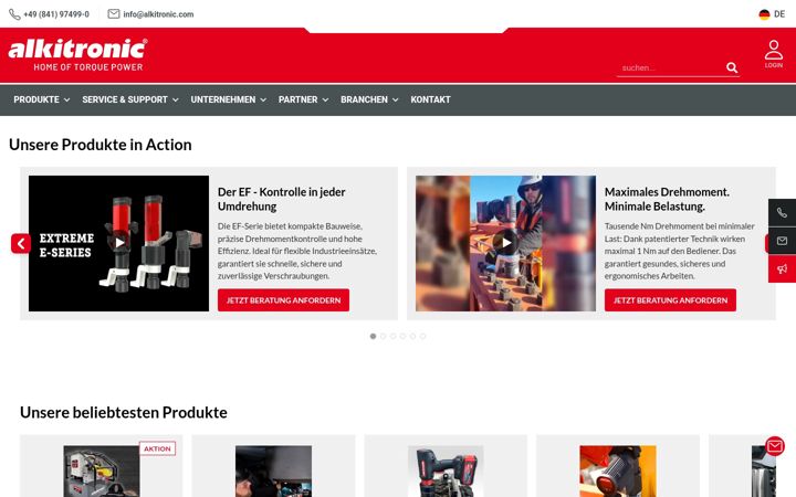 Screenshot of alkitronic.com