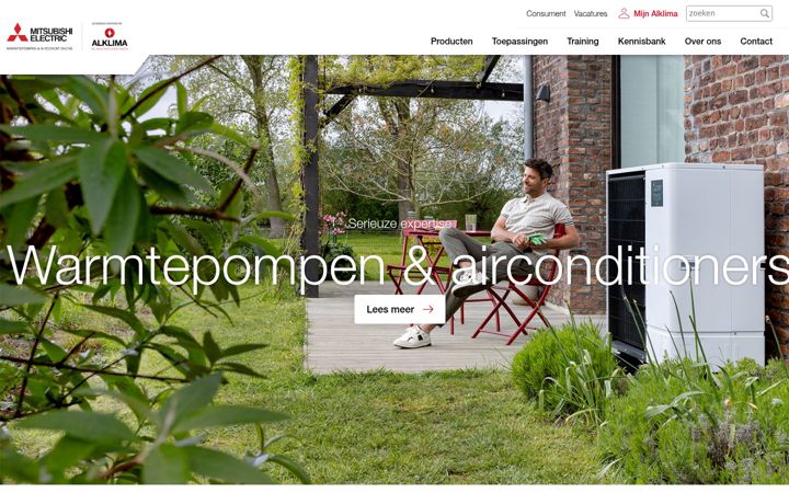 Screenshot of alklima.nl