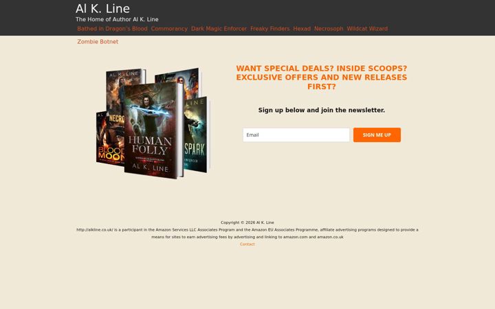 Screenshot of alkline.co.uk