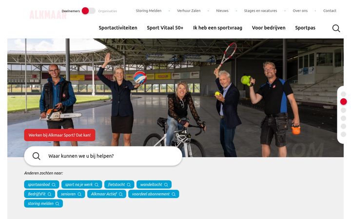 Screenshot stránky alkmaarsport.nl