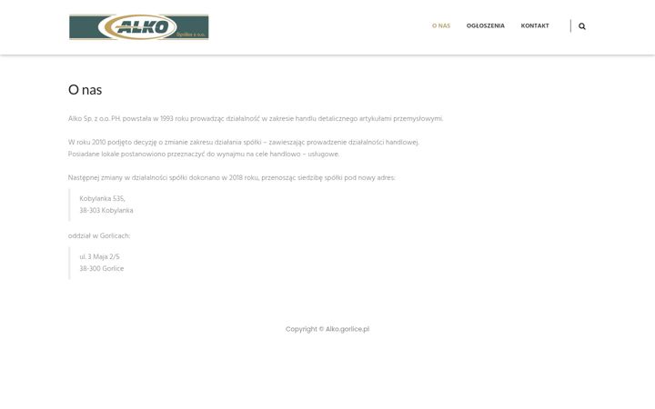 Screenshot of alko.gorlice.pl