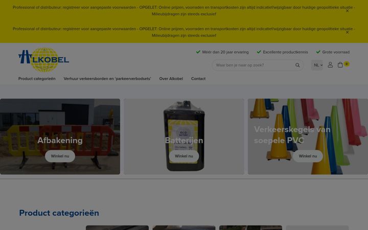 Screenshot of alkobel.com