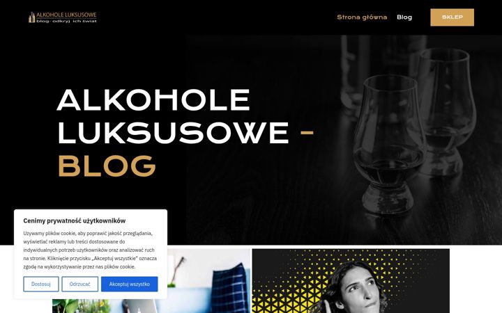 Screenshot of alkoholeluksusowe.com.pl