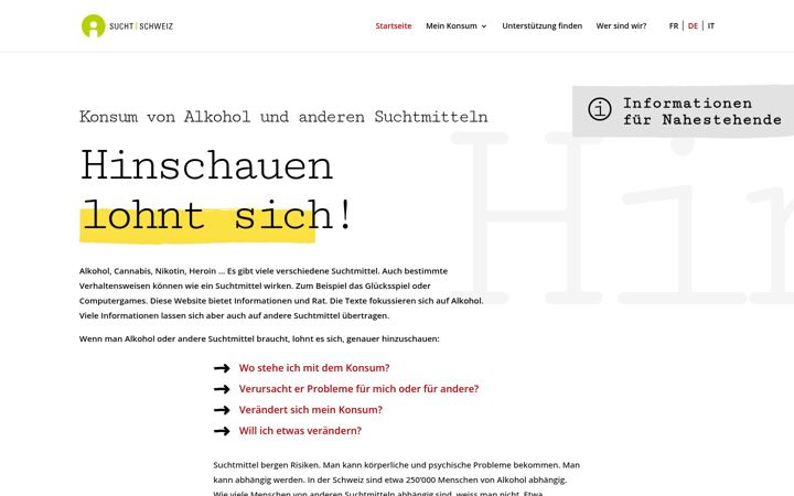 Screenshot of alkoholkonsum.ch