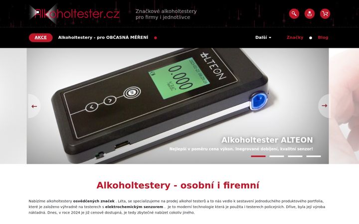 Screenshot of alkoholtester.cz