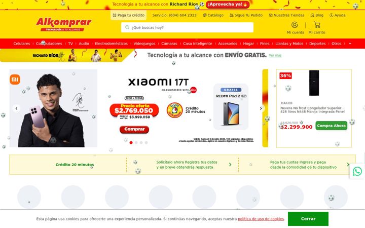 Screenshot of alkomprar.com