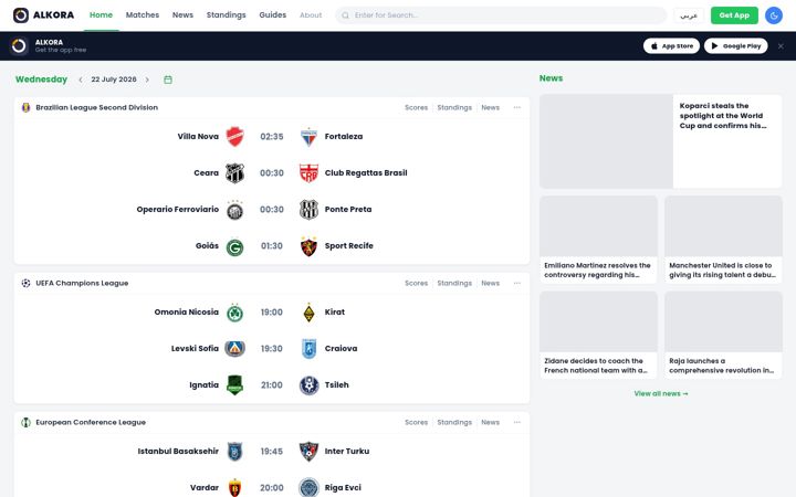 Screenshot of alkora.app
