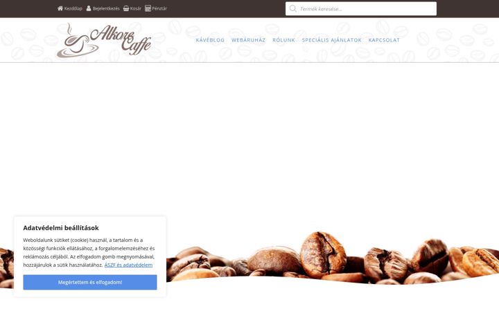 Capture d'écran de alkorecaffe.hu