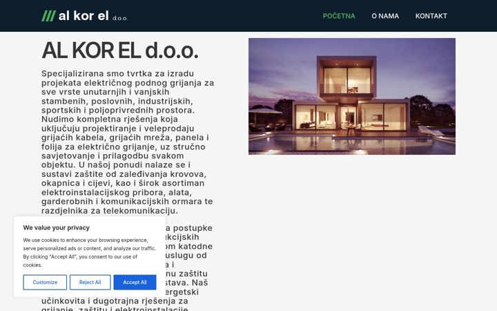 Screenshot of alkorel.hr