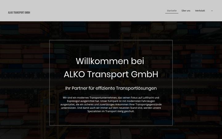 Screenshot of alkotransport.de