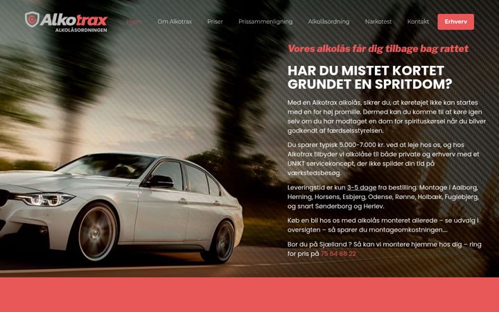 Screenshot of alkotrax.dk