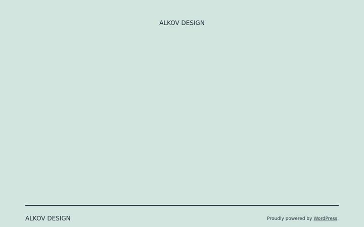 Screenshot of alkovdesign.com