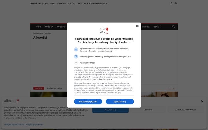 Screenshot of alkowiki.pl