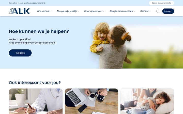 Screenshot von alkpro.nl