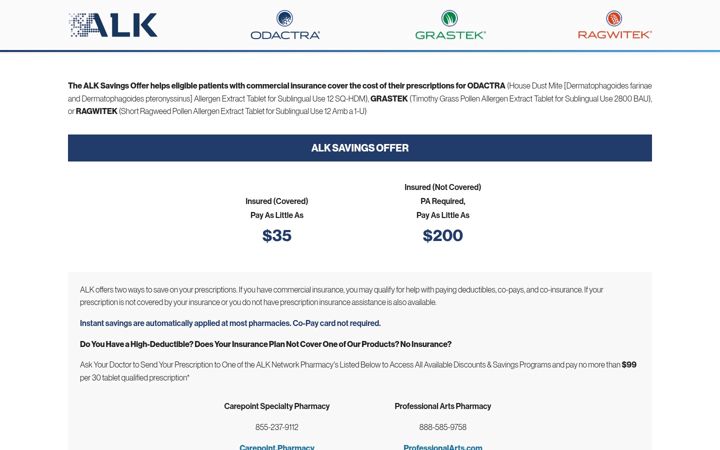 Screenshot of alksavings.com