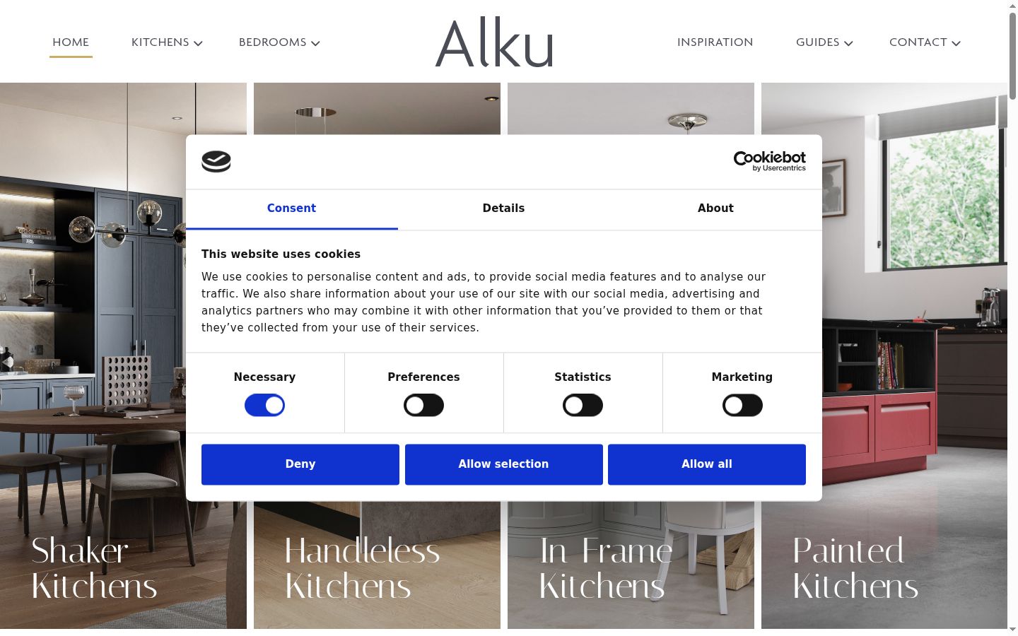 Screenshot tal-banner tal-kunsens muri qabel kwalunkwe interazzjoni