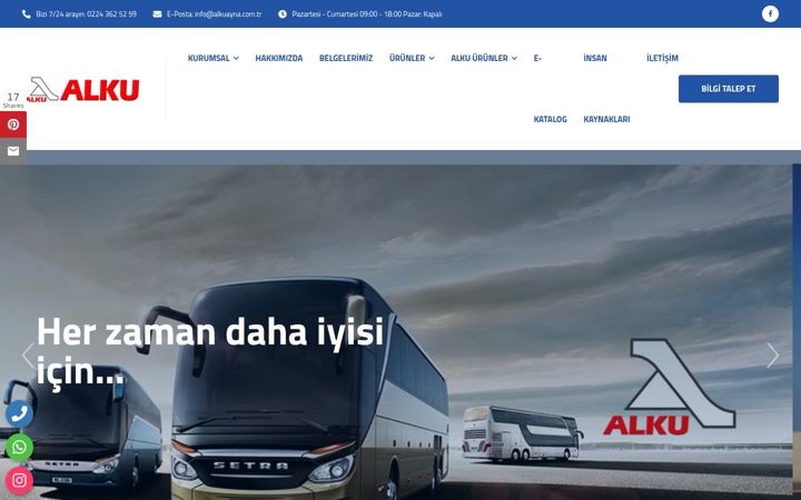 Screenshot of alkuayna.com.tr