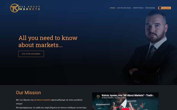 Screenshot of all-about-markets.com