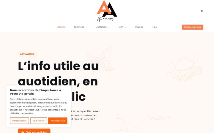 Zrzut ekranu all-annonces.com